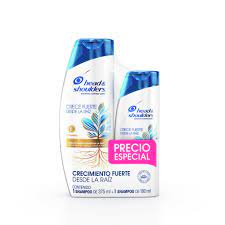 SHAMPOO HEAD SHOULDERS  CRECE FUERTE 375 ML +180 ML