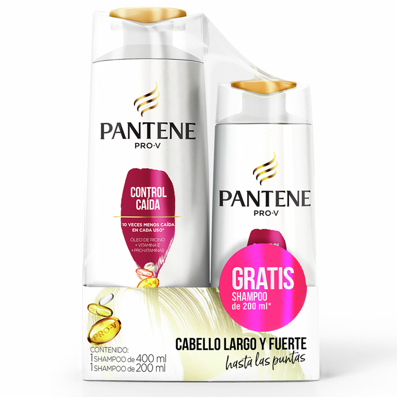 SHAMPOO PANTENE CONTROL CAIDA 400 ML +200 ML